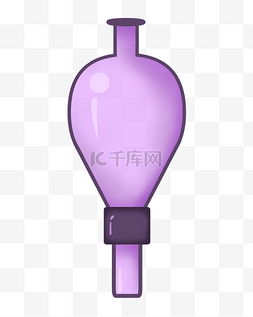 紫色的漏斗图片_紫色漏斗实验器材
