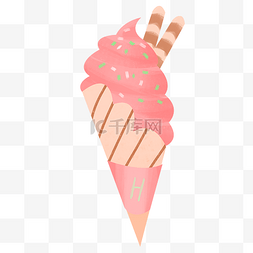冰淇淋草莓图片_冰淇淋草莓味