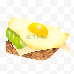 早餐面包煎蛋
