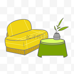 休闲家具沙发桌子