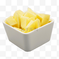 黄色切开土豆