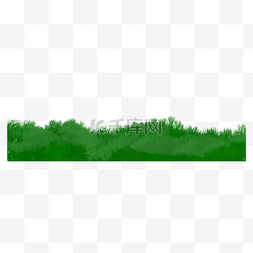绿色植物草地元素