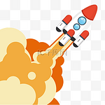 喷气喷火的火箭