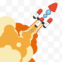航天火箭素材图片_喷气喷火的火箭