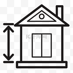 图标简约房子图片_可爱房子图标漂亮简约风房子免抠