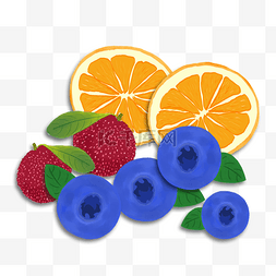 桑葚树莓图片_水果组合蓝莓桑葚新鲜水果
