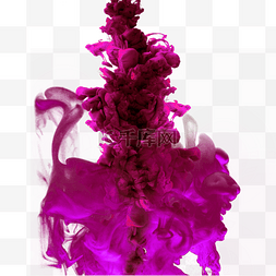 紫红色抽象梦幻烟雾
