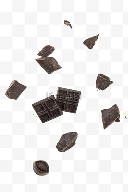 飞起来的黑色巧克力块