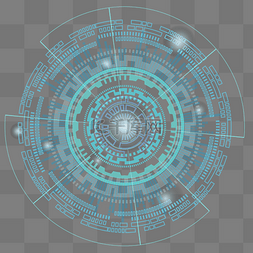 技术人工智能图片_矢量圆盘状线条数据