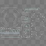 矢量蓝色科技数据信息设置界面