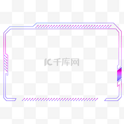 几何方框蓝色图片_彩色渐变不规则边框