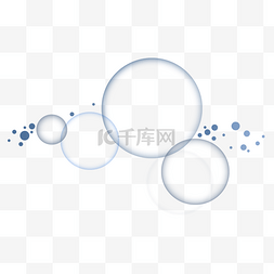 圆形蓝色科技感图片_几何圆形科技感大小组合
