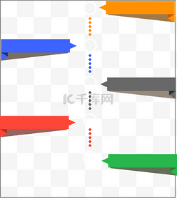 扁平流程表图片_时间轴彩色扁平流程表