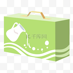 一箱绿色牛奶