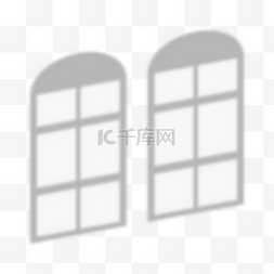 窗格图片_弧形窗户投影