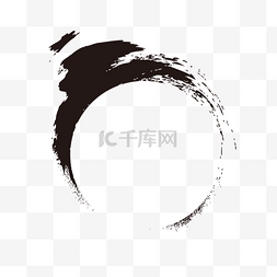 水墨素材下载图图片_圆形中国风边框