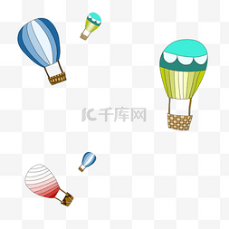 热气球海报素材
