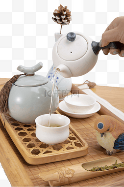 茶具茶叶茶道图片_倒茶功夫茶文化