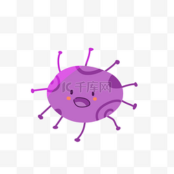 大肠杆菌图片_紫色病毒细菌
