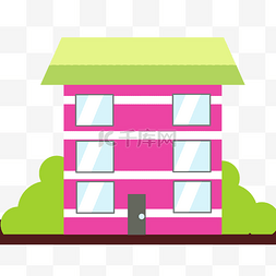 绿植装饰建筑房屋
