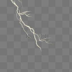 闪电光效图片_黄色闪电光效