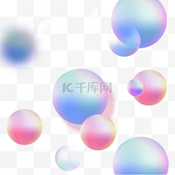球体紫色图片_球体渐变抽象元素