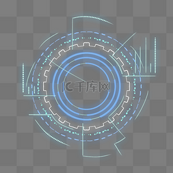 圆环图片_蓝色商务科技图案图形