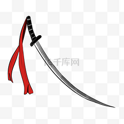 红色多边形装饰图片_红色布条刀剑低多边形