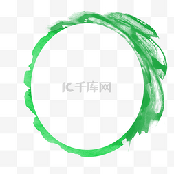绿色椭圆形边框图片_绿色晕染边框