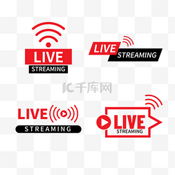 live streaming线条播放框