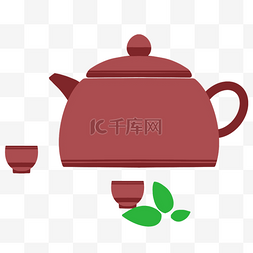 创意紫砂壶茶插图