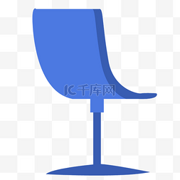 卡通蓝色的椅子图片_一个蓝色的椅子