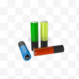 电池绿色图片_仿真电池免抠素材
