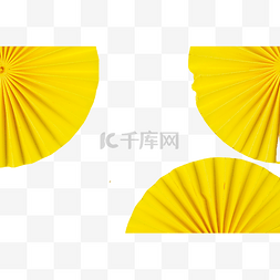 折纸手工图片_黄色圆形折纸