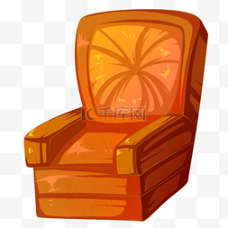座椅装饰图片_沙发座椅装饰插画