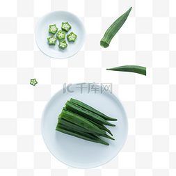 绿色蔬菜秋葵图片_秋葵蔬菜