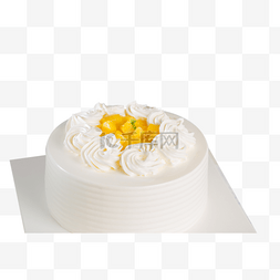 蛋糕配图图片_蛋糕生日清新芒果奶油下午茶摄影