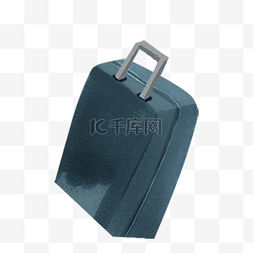 灰色的行李箱免抠图