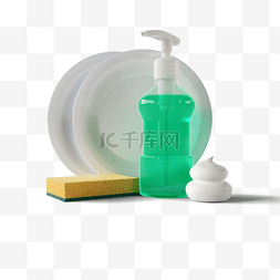 水洗洁精图片_厨房清洁用品3d元素