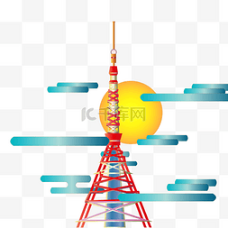 旅游日本塔