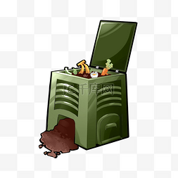 绿色堆肥箱
