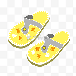 黄色拖鞋图片_黄色拖鞋夏季