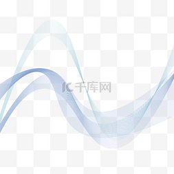 科技图片_矢量动感蓝色曲线
