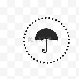 网线圈图片_黑色雨伞图标免抠图