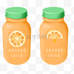 倒水的罐子图片_罐装橙汁