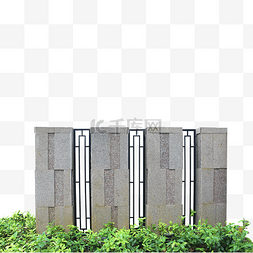 大理石绿化装饰墙