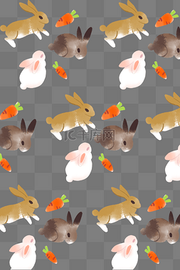 小兔子动物底纹纹理