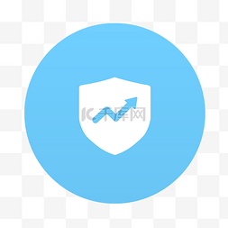 升级图标png图片_蓝色安全升级图标
