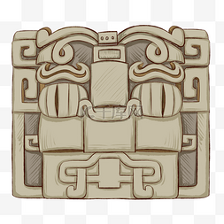 玛雅图案图片_古代玛雅文明石刻图案