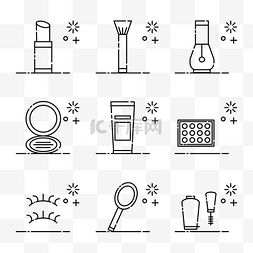 矢量睫毛膏图片_化妆矢量图标